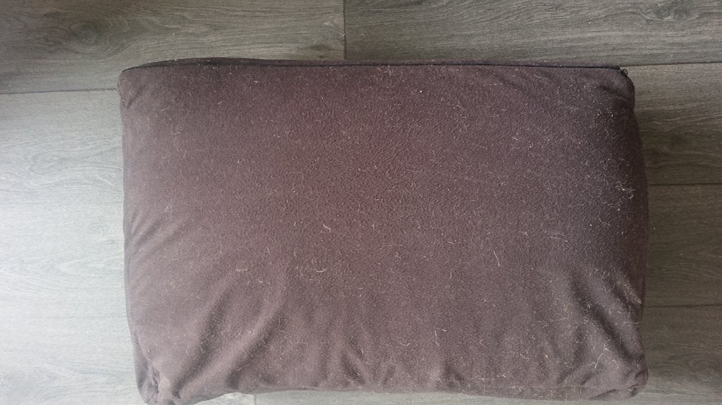 Vijf hele grote lounge/ bank kussens B 75 X L50 x H 20, Ophalen, Gebruikt, Zwart, Vierkant