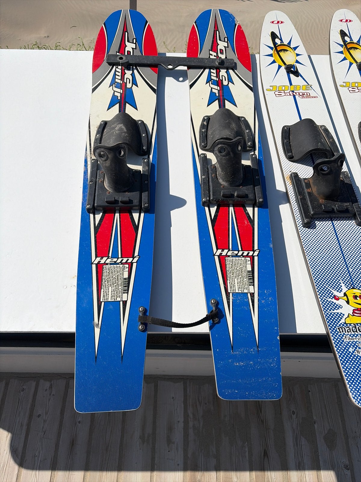 Jobe Waterski's - Set van 2 paar, Ophalen, Gebruikt, Minder dan 130 cm, Waterski's