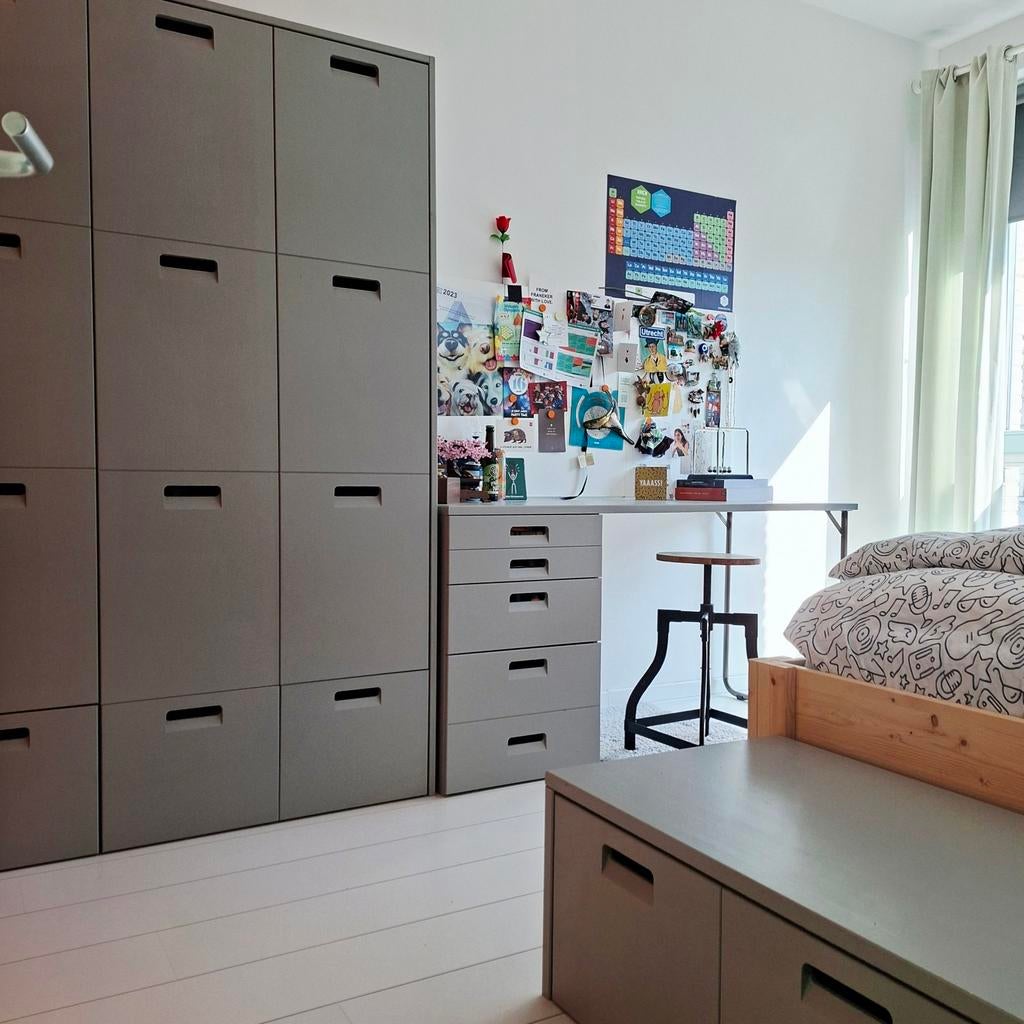 VT Wonen | Woood | Bureau & Kruk, Kledingkast, Ladebank, Huis en Inrichting, Slaapkamer | Complete slaapkamers, Ophalen, Zo goed als nieuw