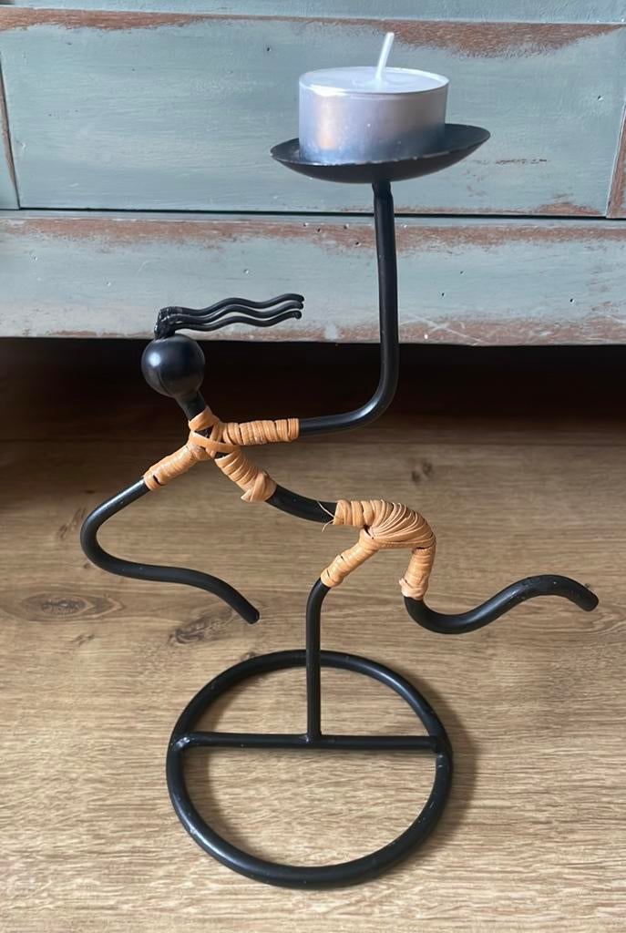 Prachtige kandelaar Laurids Lønborg Deens design, Huis en Inrichting, Ophalen of Verzenden, Zo goed als nieuw, Metaal, Minder dan 25 cm