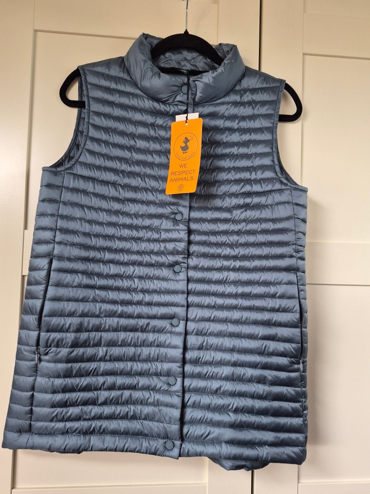 Save The Duck bodywarmer, maat XS, nieuw met kaartjes, Kleding | Dames, Save The Duck, Blauw, Nieuw, Ophalen of Verzenden
