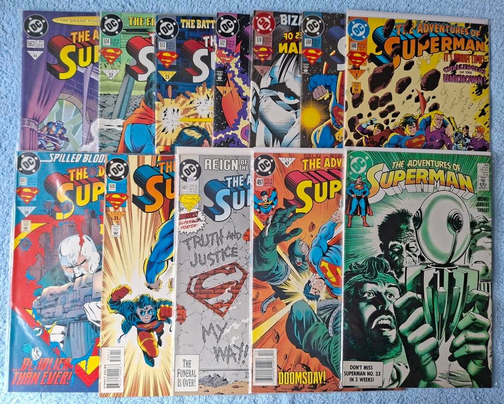 THE ADVENTURES OF SUPERMAN. 1989 - 1994. 3 EURO PER STUK., Meerdere comics, Ophalen of Verzenden, Zo goed als nieuw, Amerika