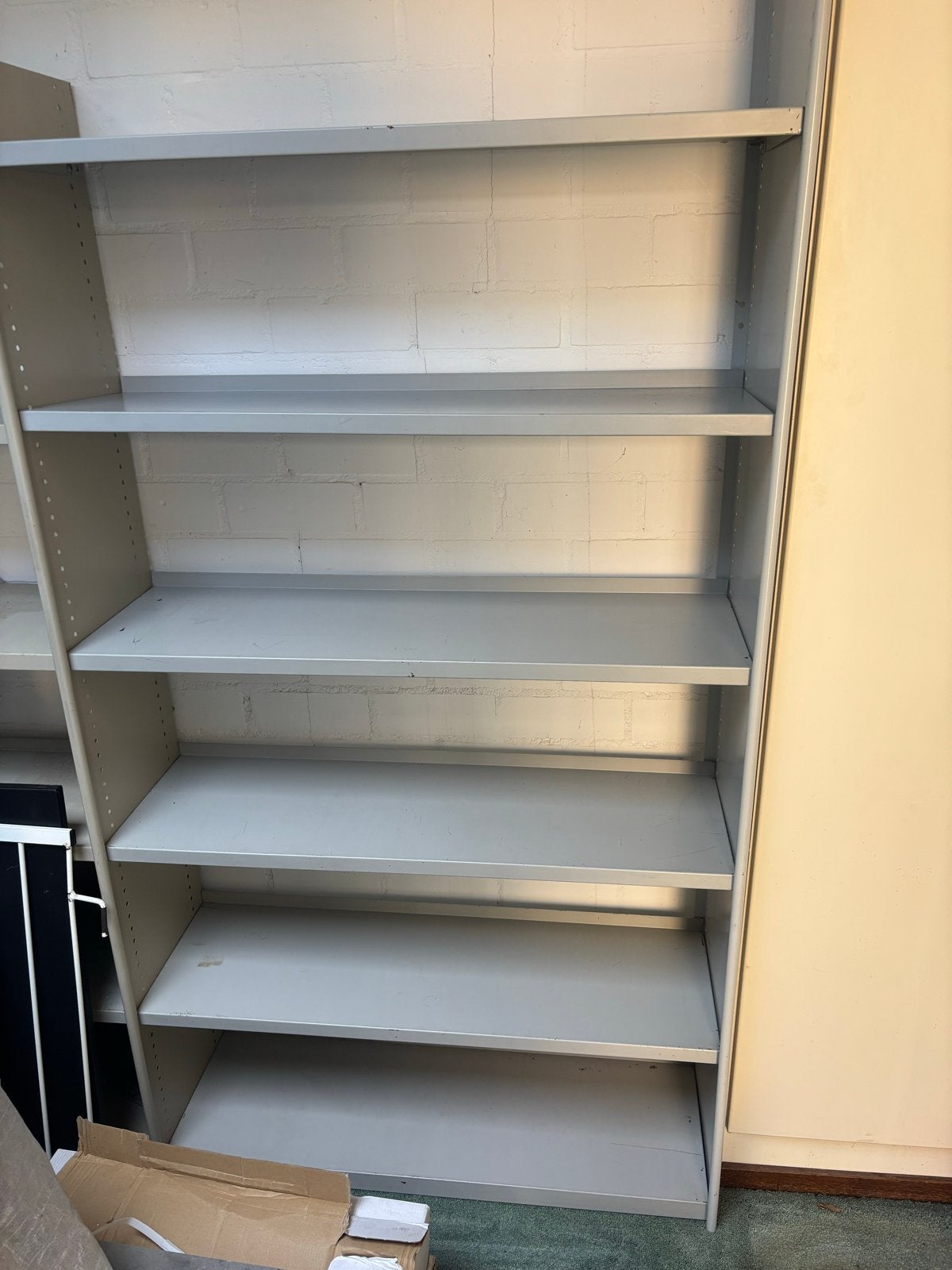 Metalen archiefkast met 5 planken, Ophalen, Met plank(en), Gebruikt, 200 cm of meer
