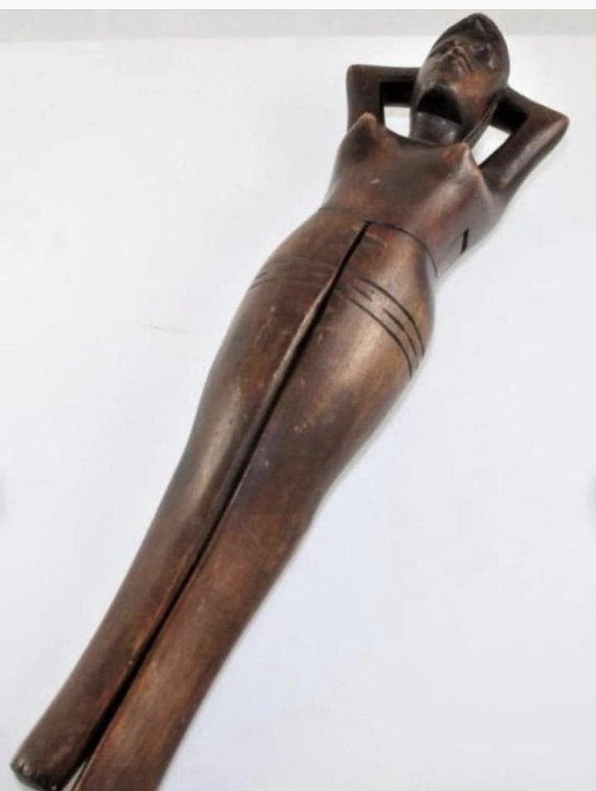 Notenkraker hout naakte dame, Ophalen of Verzenden, Hout