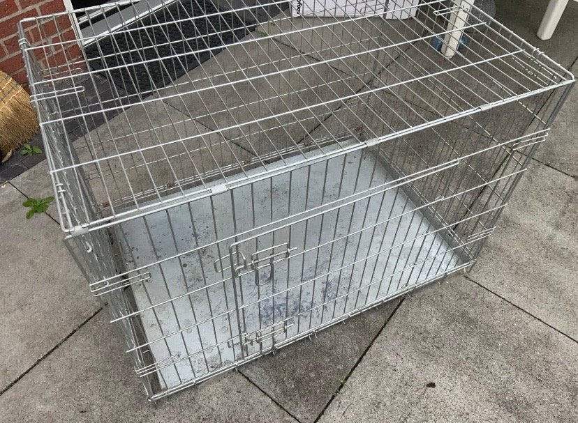 Hondenbench middelgrote hond, Ophalen, Gebruikt, Hondenren
