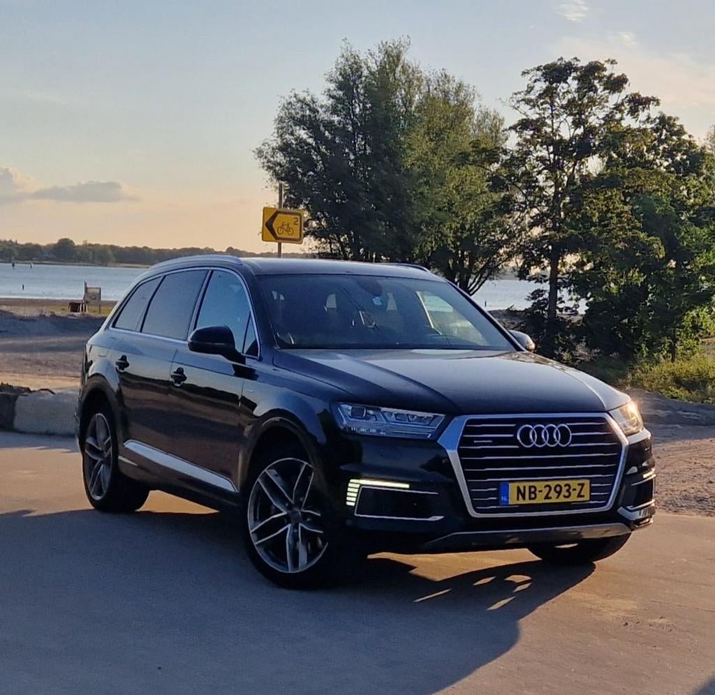 Audi Q7 3.0 TDI 374pk E-tron Quattro Tiptronic 2016 Zwart, Auto's, Audi, Automaat, 258 pk, 2420 kg, Zwart