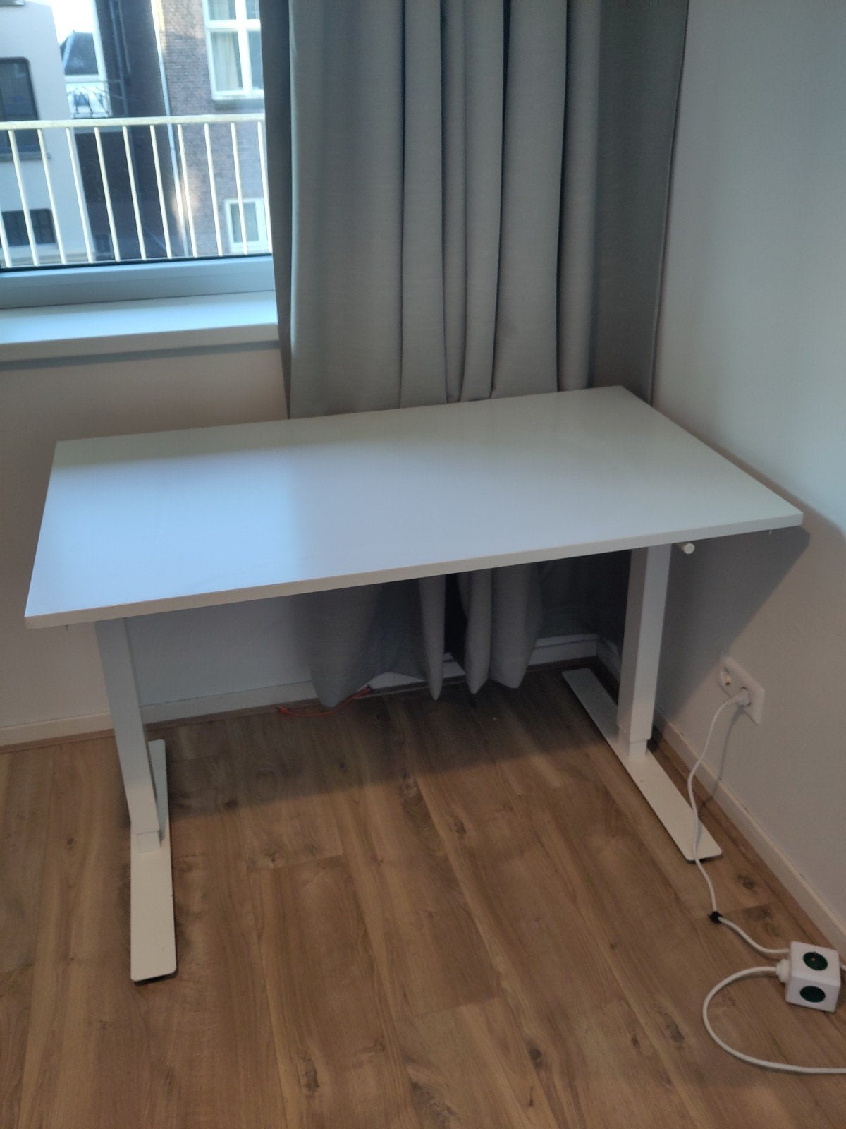 IKEA Zit-sta bureau 120x70 cm - Handmatig verstelbaar, Ophalen, Zit-sta bureau, Gebruikt, 120 cm
