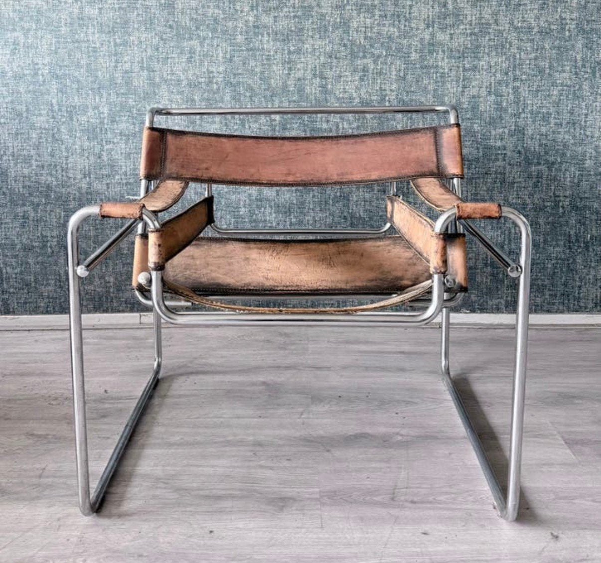 Vintage Marcel Breuer Wassily Chair- Patina, Italy, ca1960s, Ophalen, Gebruikt, -, -