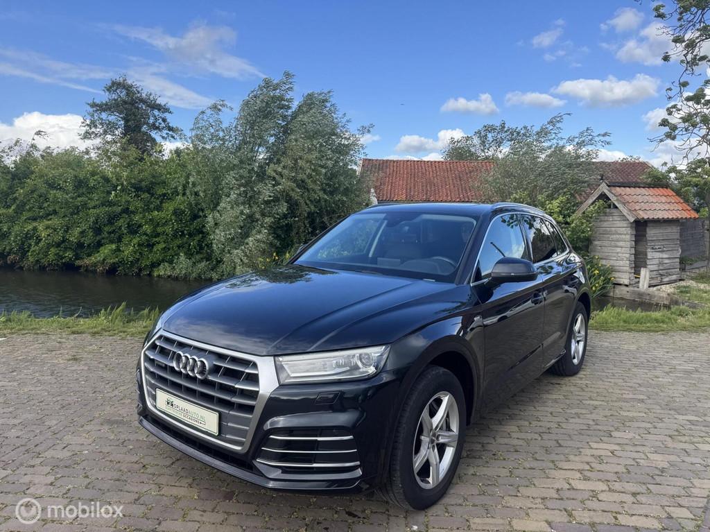 Audi Q5 50 TFSI e quattro | Pano | Camera | +Winter set, Auto's, Automaat, Gebruikt, 4 cilinders, Blauw