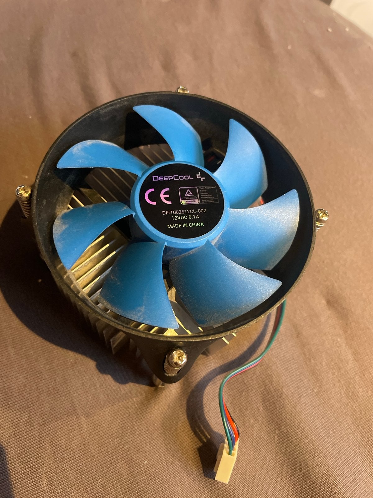 DeepCool CPU Koeler met Blauwe Ventilator, Ophalen of Verzenden, Gebruikt, Luchtkoeling