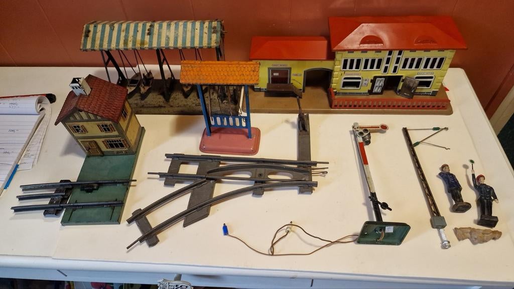 Blikken trein spullen spoor 0 , marklin bing hornby enz, Ophalen of Verzenden, Gebruikt, Wisselstroom, Märklin