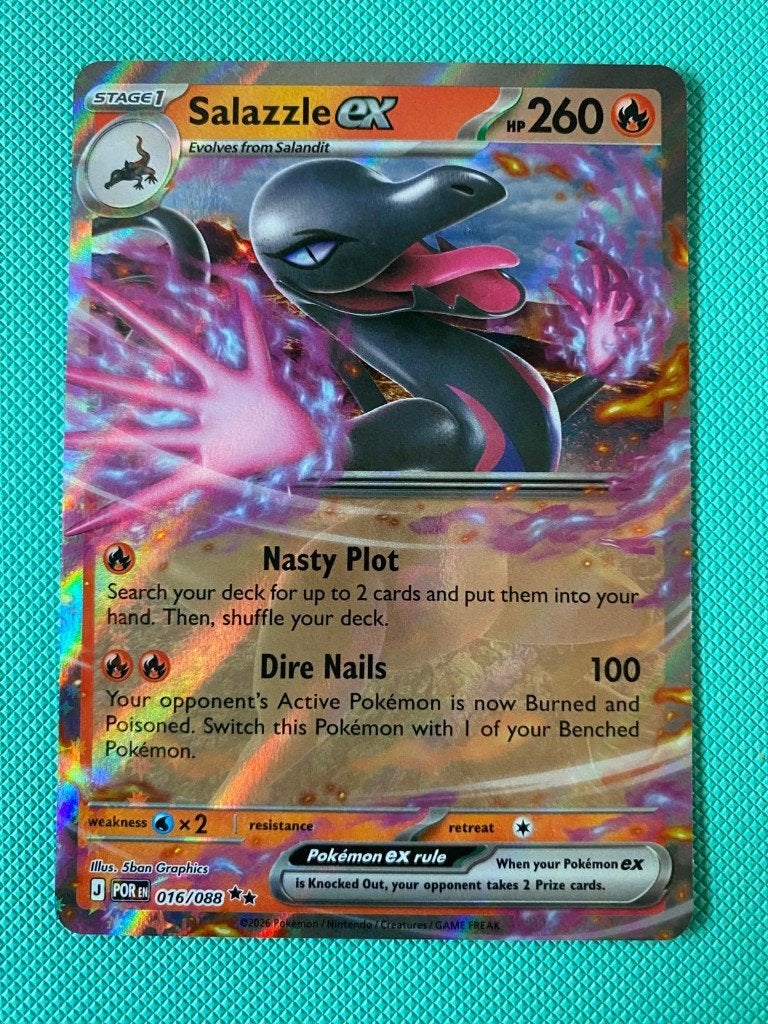 Salazzle EX 016/088 POR, Ophalen of Verzenden, Nieuw, Losse kaart, Foil
