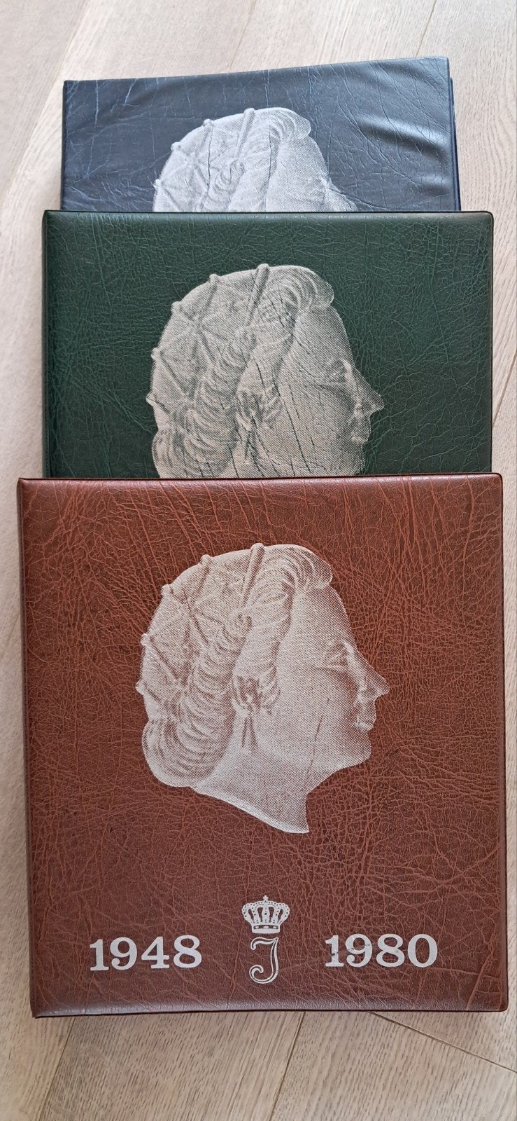 3 hartberger Juliana muntenalbums met munten behalve zilver, Ophalen of Verzenden, Koningin Juliana, Zilver