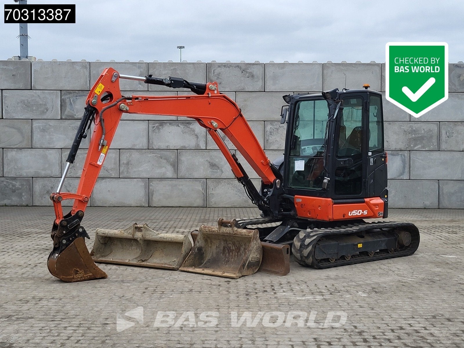 Kubota U50-5 3 Buckets, Graafmachine