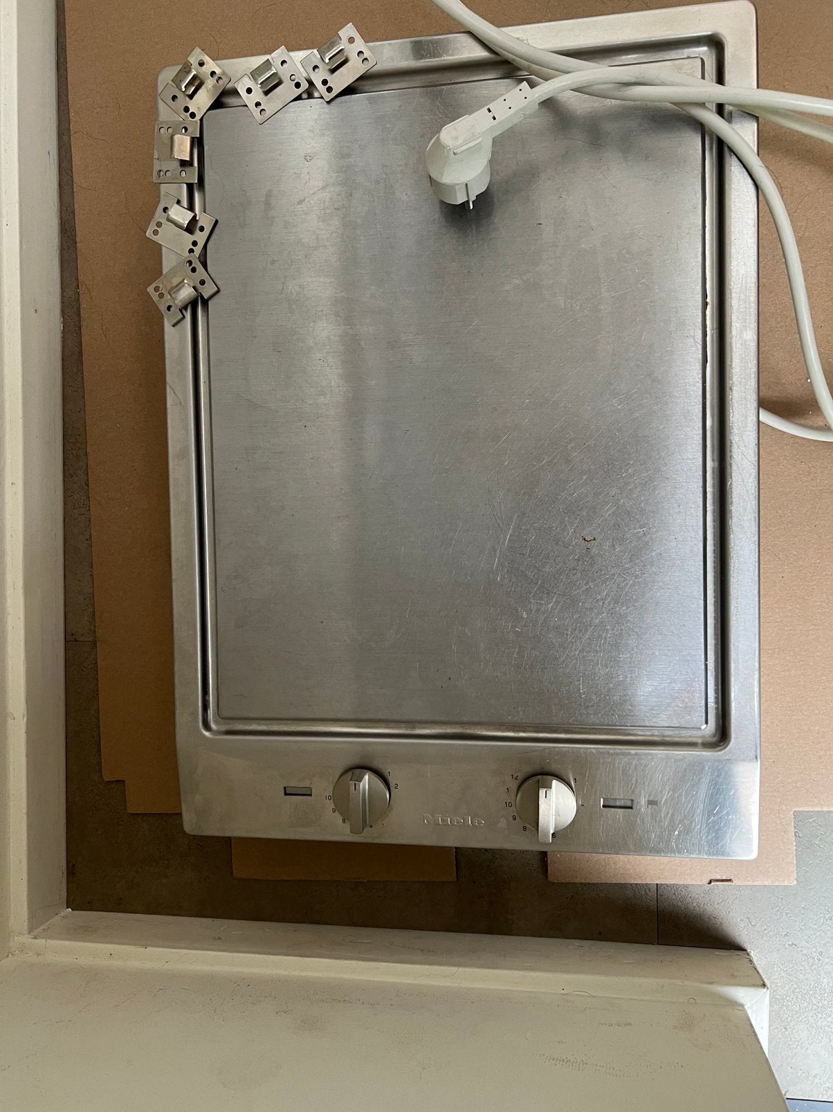 Miele Teppan Yaki kookplaat CS 1326 Y- Inbouw, Ophalen, Gebruikt, 4 kookzones, Inbouw