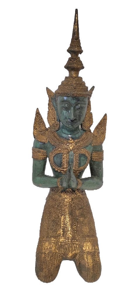 Brons Aziatische Tempelwachter.(40 cm), Overige onderwerpen, Ophalen of Verzenden, Brons, 20 - 50 cm