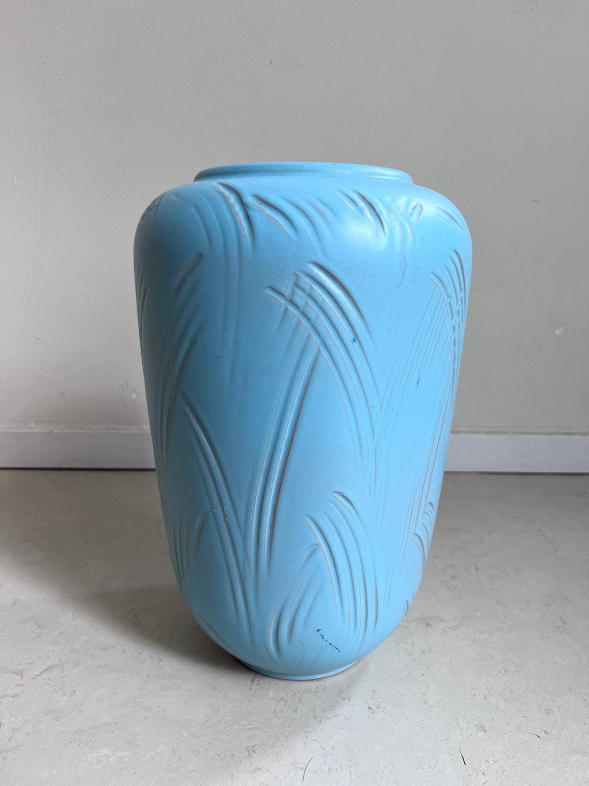 Retro Vintage Vaas, Rond, Ophalen of Verzenden, Zo goed als nieuw, Aardewerk