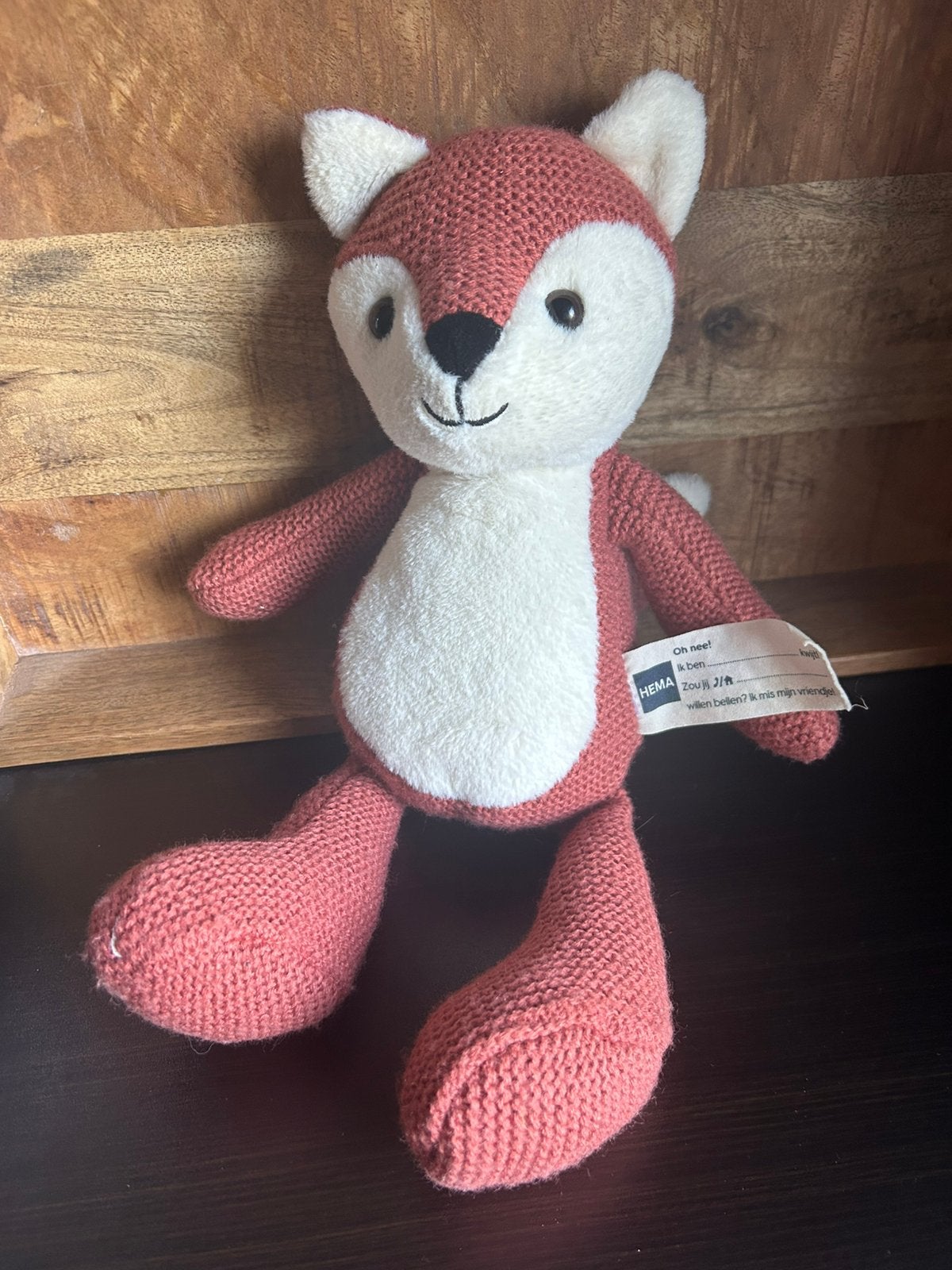 Hema knuffel vos vosje knuffeltje knuffels, Verzenden, Zo goed als nieuw, Overige typen