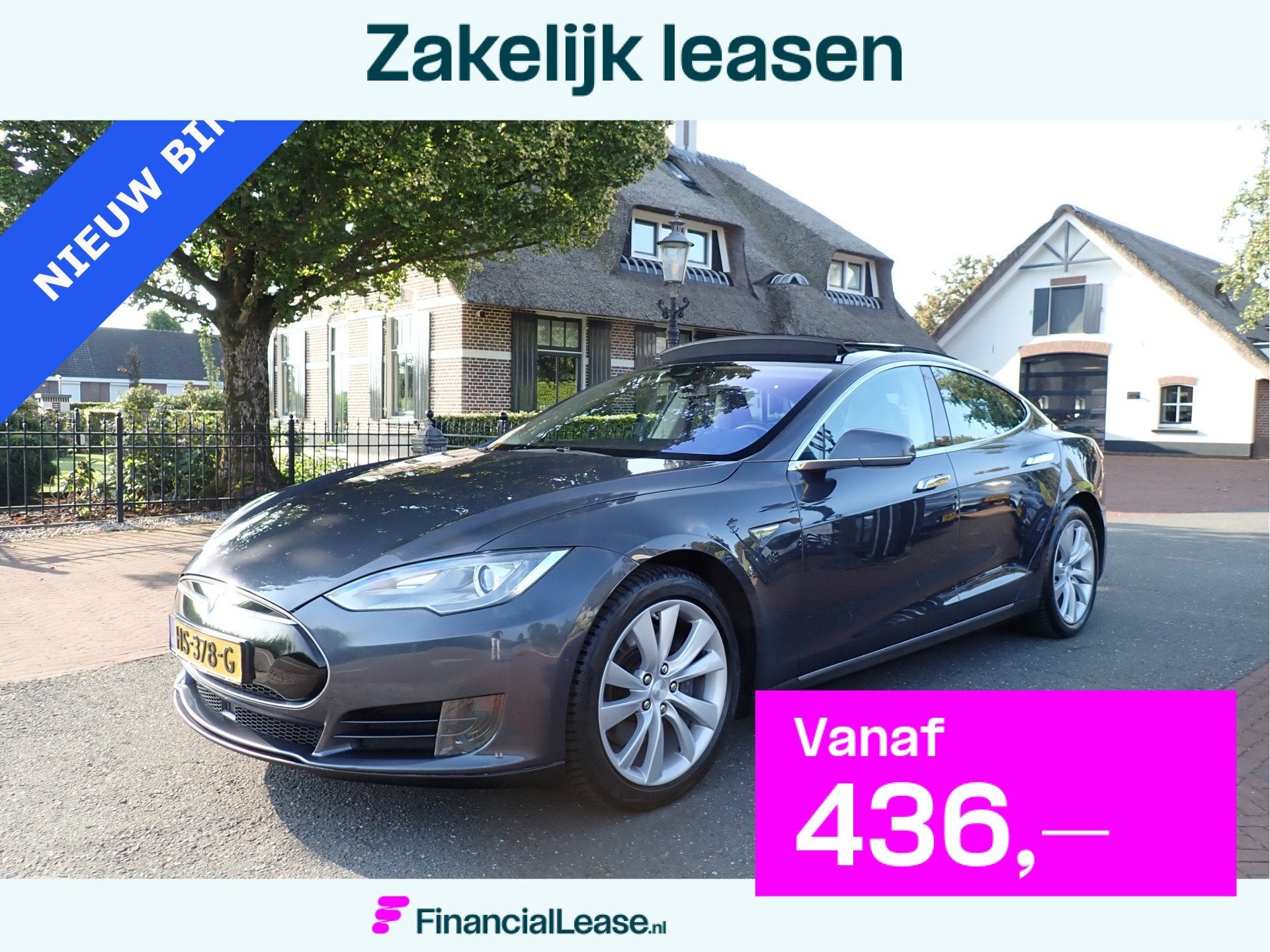 Tesla Model S 70 FREE SUPERCHARGING SC01 / 87%SOH / MCU2 / A, Achterwielaandrijving, Gebruikt, Zwart, 435 min