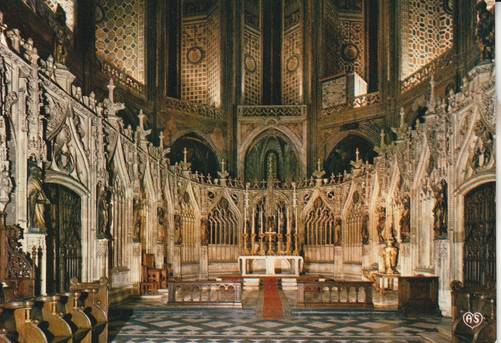 Frankrijk Hoogaltaar van de Cathédrale Sainte-Cécile in Albi, Ophalen of Verzenden, 1980 tot heden, Ongelopen, Frankrijk