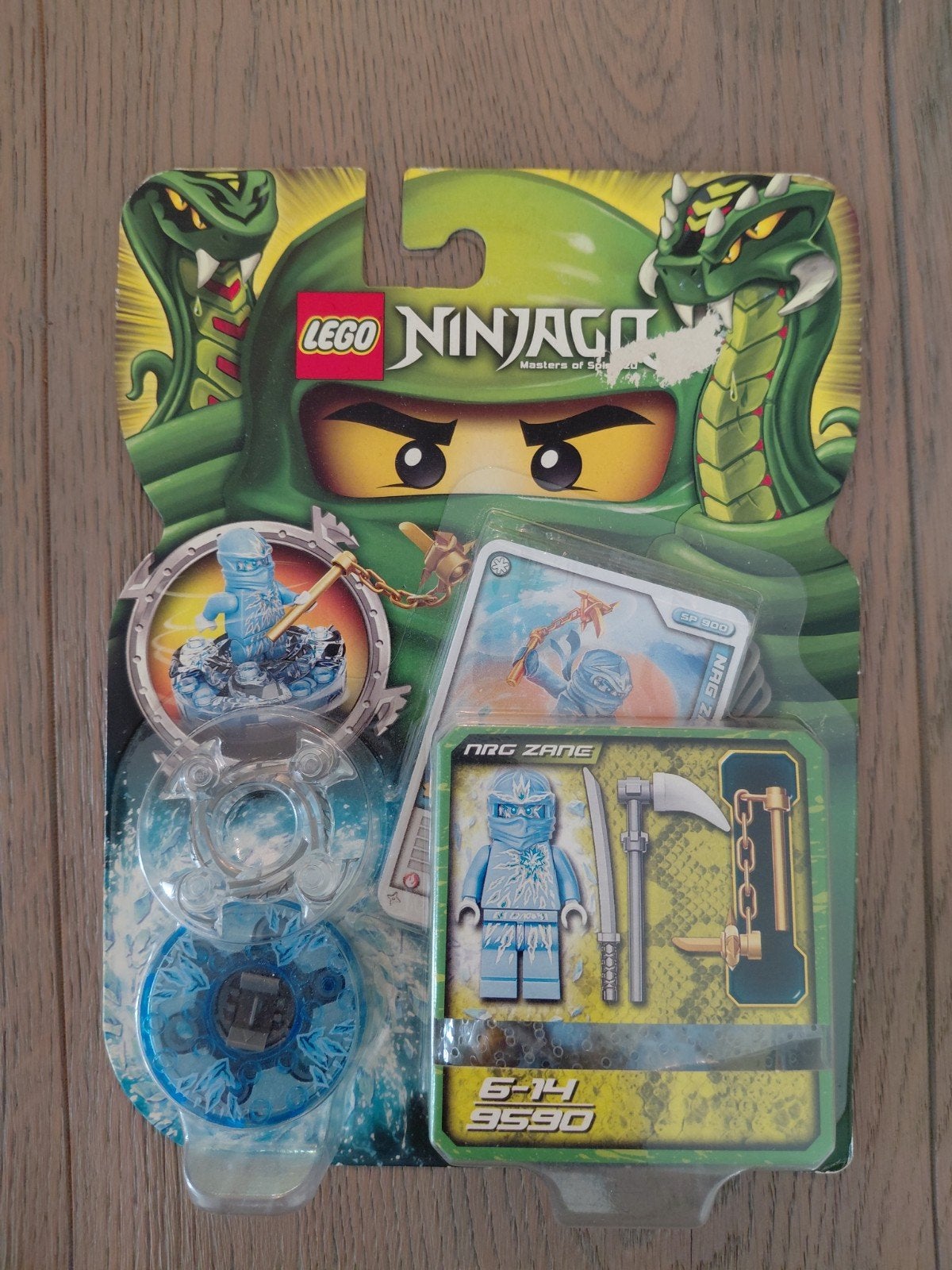 LEGO Ninjago NRG Zane Spinnerset 9590 - Nieuw/Sealed, Lego, Nieuw, Ophalen of Verzenden, Ongeopend/sealed