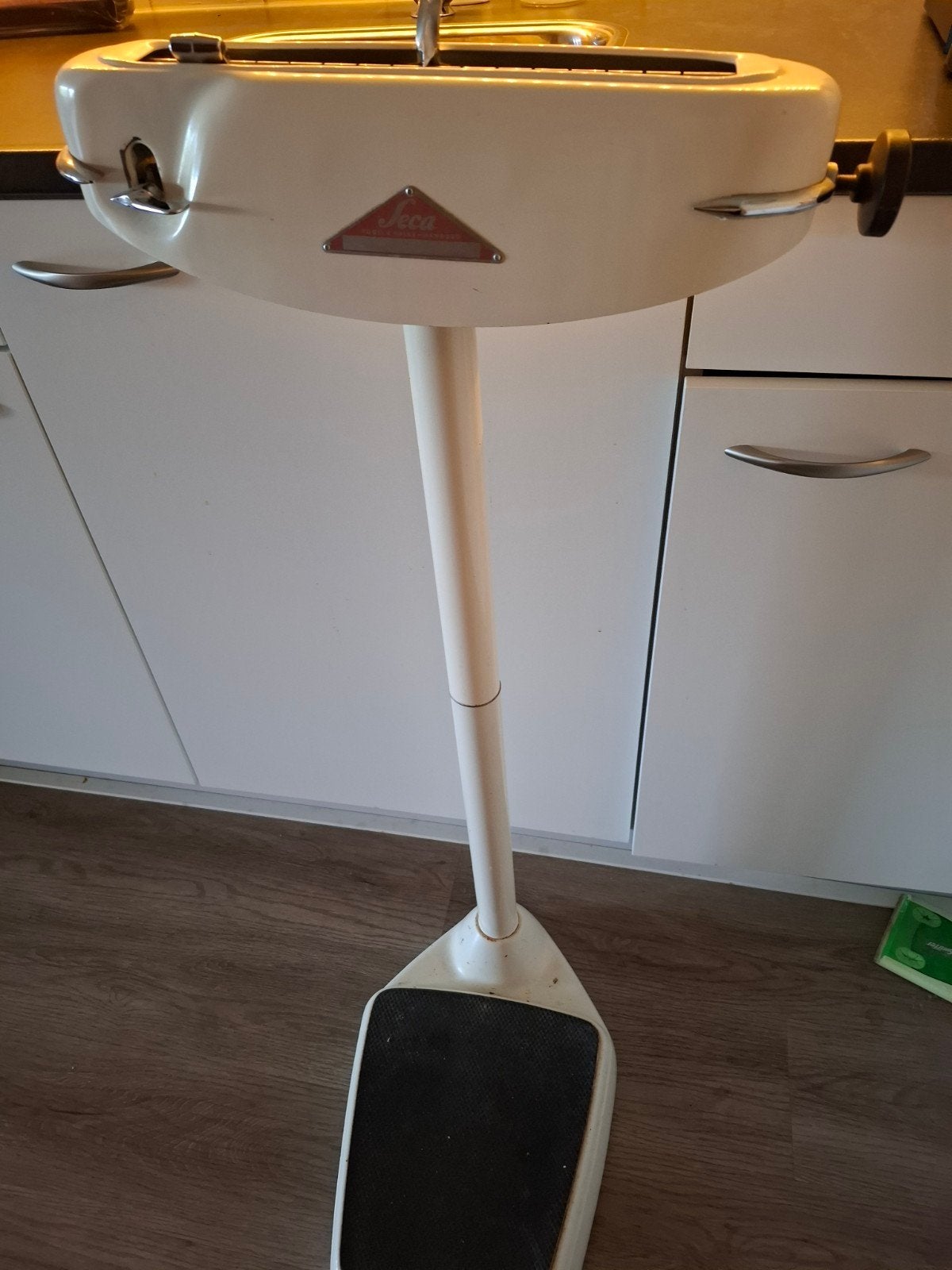 Vintage Seca Personenweegschaal - Vogel & Halke Hamburg, Ophalen, Gebruikt, Personenweegschaal, 100 kg of meer