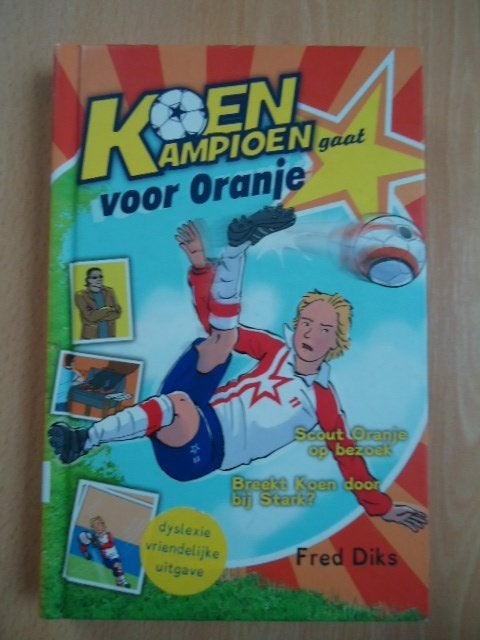 Koen Kampioen gaat voor Oranje, Fred Diks. dyslexie uitgave, Ophalen of Verzenden, Zo goed als nieuw, Fictie algemeen