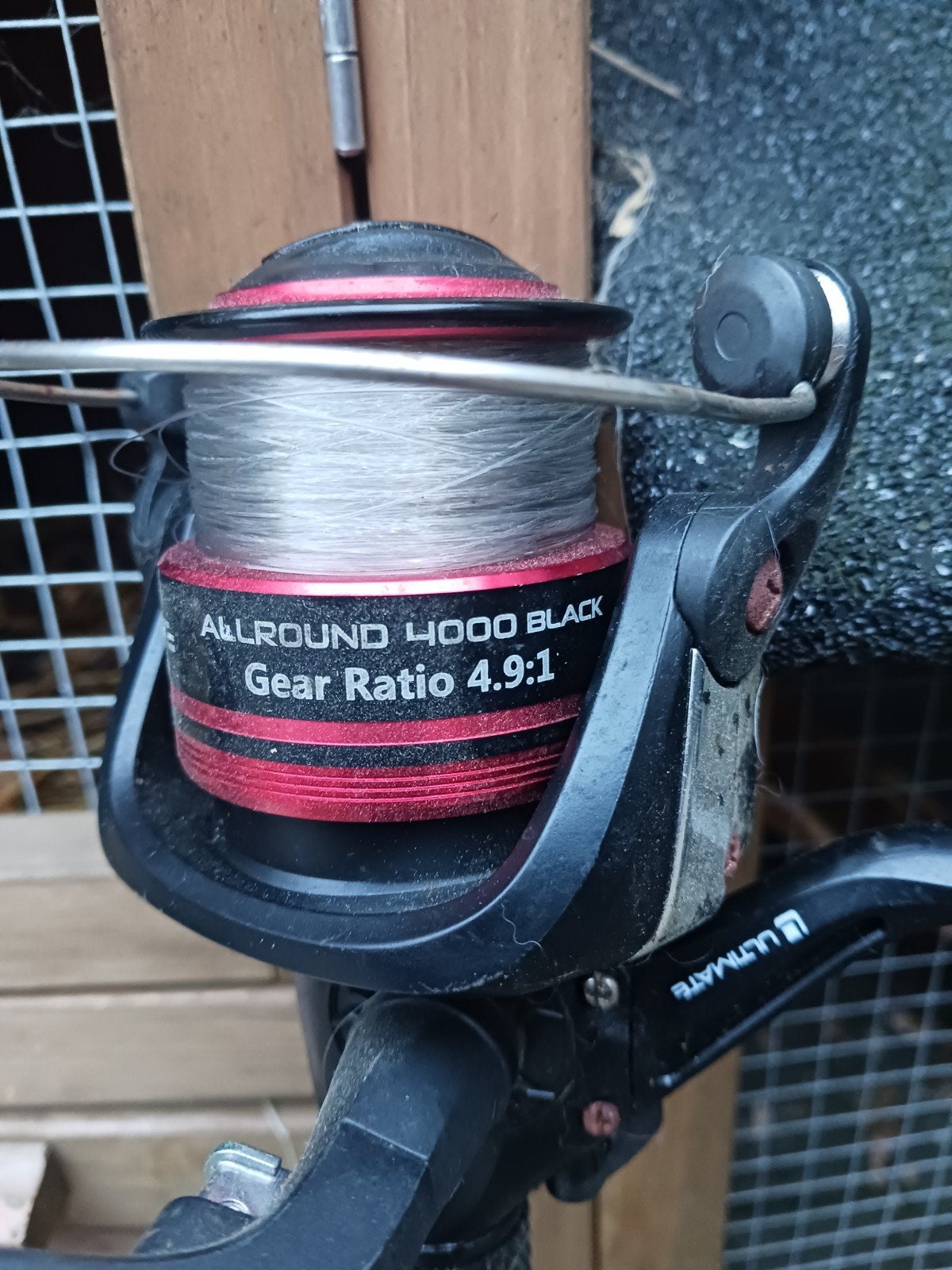 Feeder hengel met molen en sterk draad - Ultimate Allround, Ophalen of Verzenden, Gebruikt, Complete set