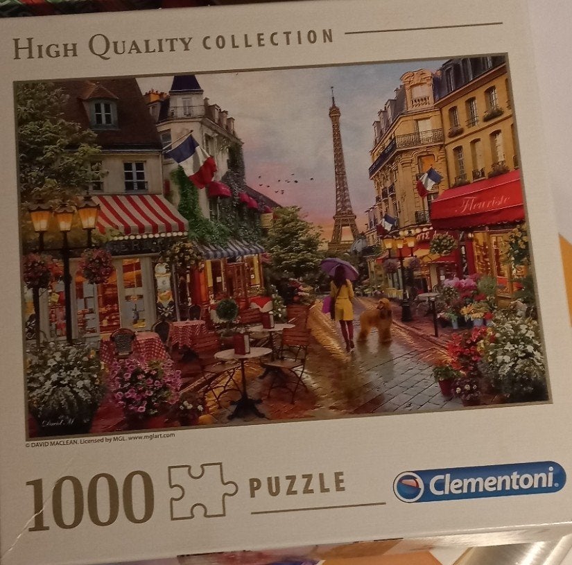Clementoni Legpuzzel Parijs Eiffeltoren 1000 stukjes, Ophalen of Verzenden, Zo goed als nieuw