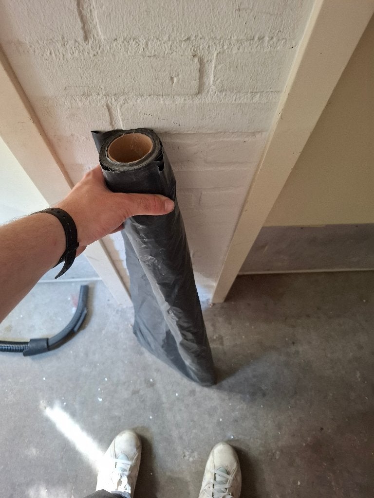 Firstfloor folie van Gamma voor ondervloer, Doe-het-zelf en Verbouw, Ophalen, Overige materialen, 30 cm of meer, Gebruikt
