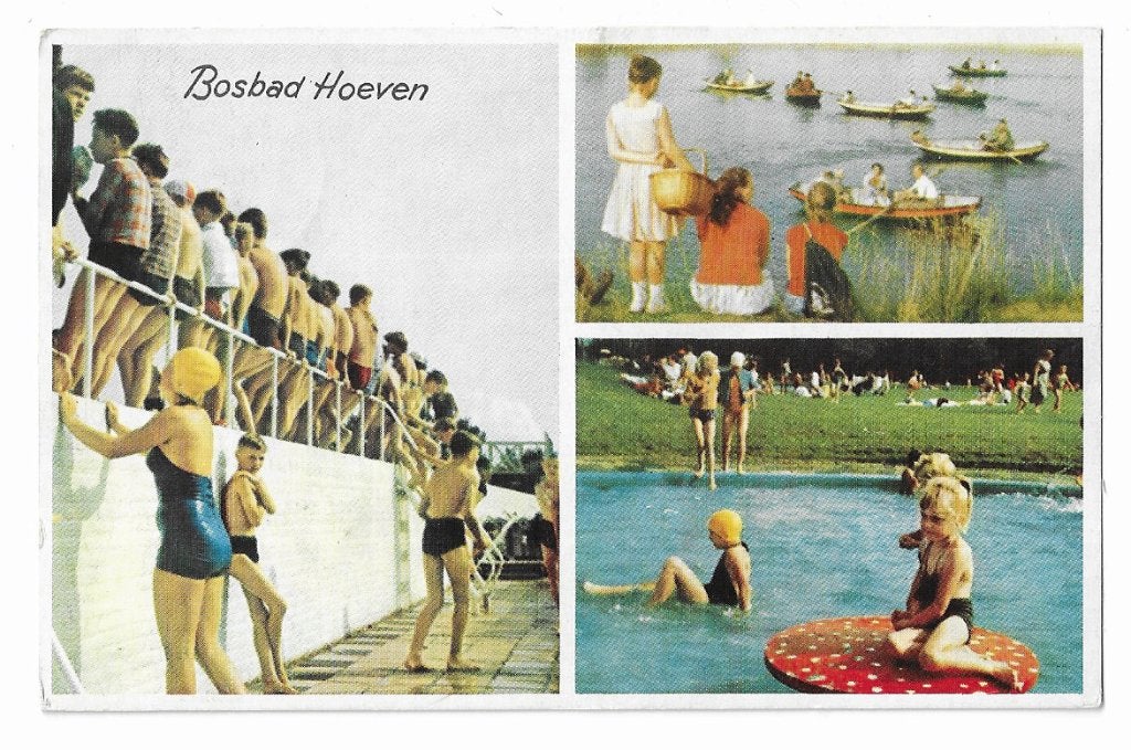 Oudenbosch, Bosbad Hoeven, Ophalen of Verzenden, 1940 tot 1960, Gelopen, Noord-Brabant