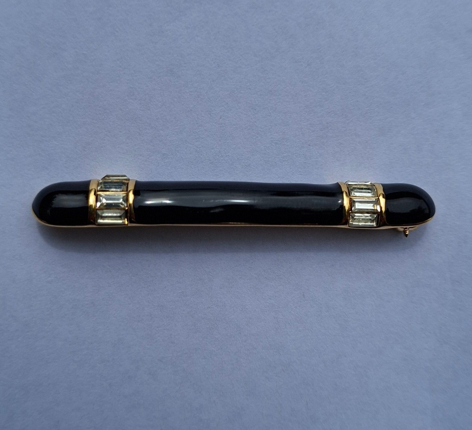 Monet Broche Zwart met Kristallen, Ophalen of Verzenden