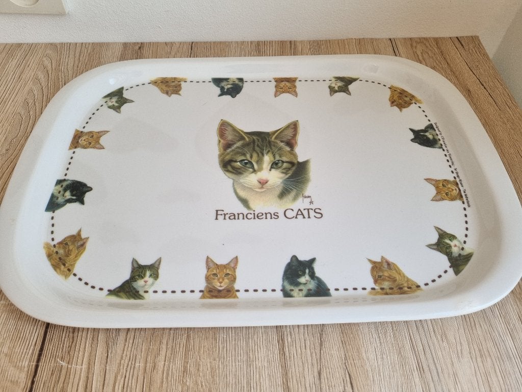 Prachtig Servies + Prachtig Dienblad van Franciens Katten, Gebruikt, Overige merken, Verzenden, Klassiek