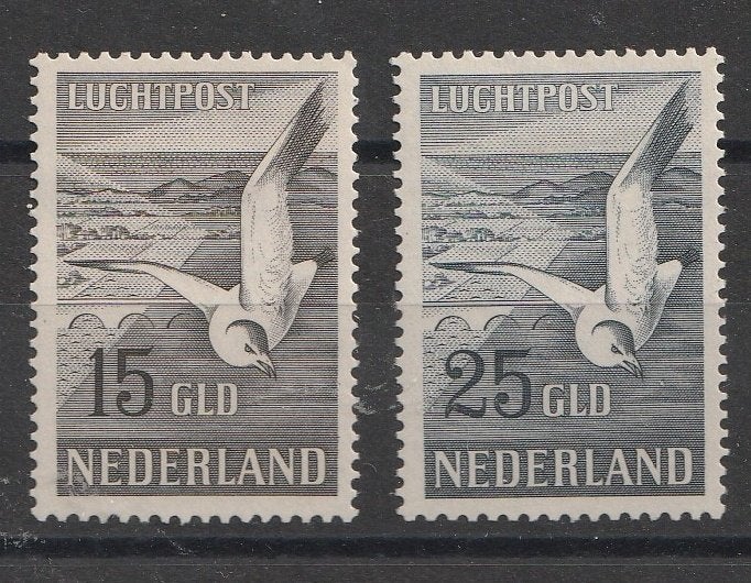 LP12-LP13  1951 Zeemeeuwen MH, Ophalen of Verzenden, Na 1940, Postfris