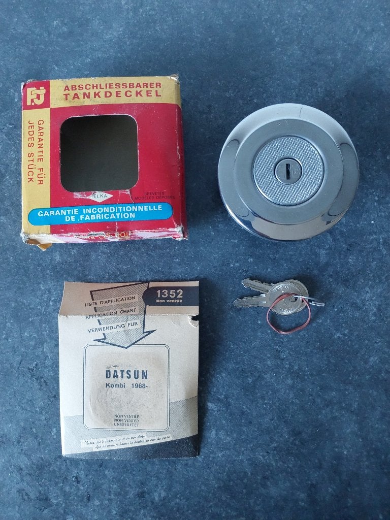 PJ Tankdop Afsluitbaar Datsun Kombi 68 Oldtimer, Ophalen of Verzenden, Nieuw, Oldtimer onderdelen