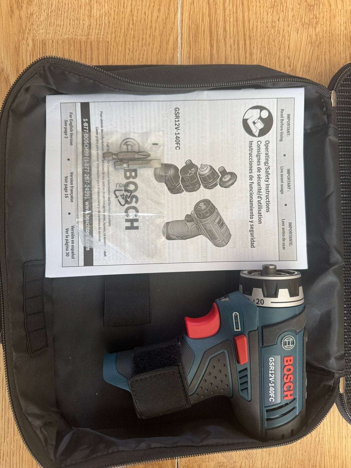 Bosch GSR 12V-140FC Accuboormachine met draagtas, Variabele snelheid, Ophalen of Verzenden, Minder dan 400 watt, Zo goed als nieuw