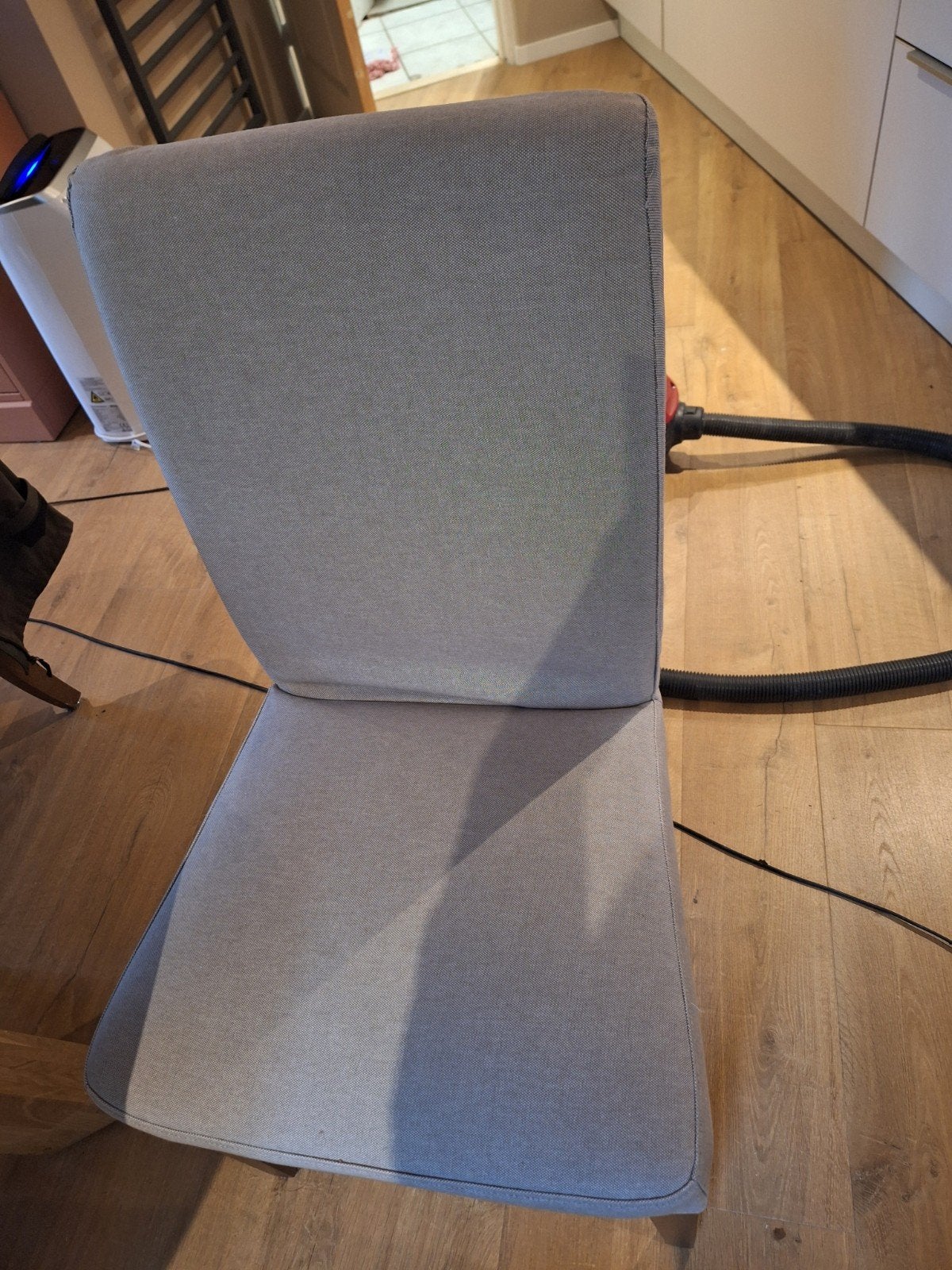 6 stoelen met wasbare hoes ikea, Huis en Inrichting, Ophalen, Zo goed als nieuw, Hout, Vijf, Zes of meer stoelen