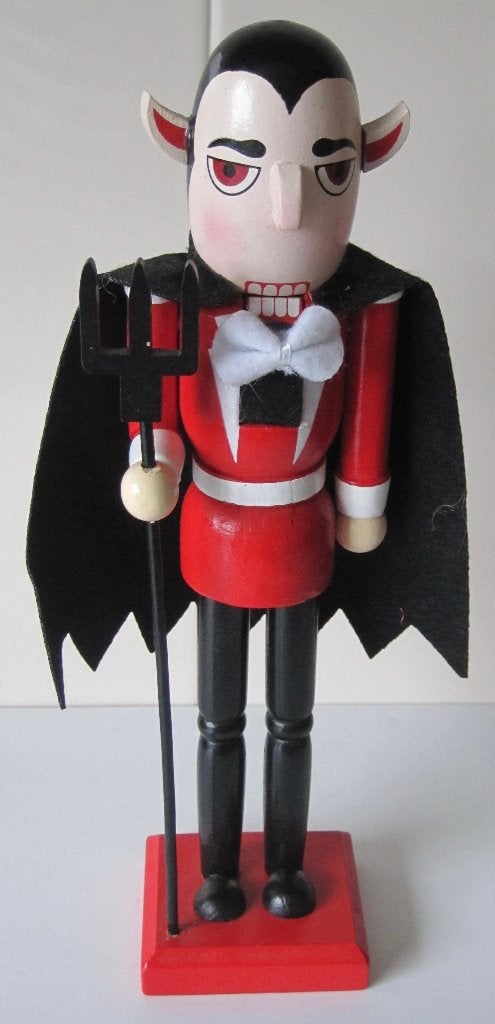 houten notenkraker - Graaf Dracula - Halloween decoratie, Ophalen of Verzenden, Zo goed als nieuw
