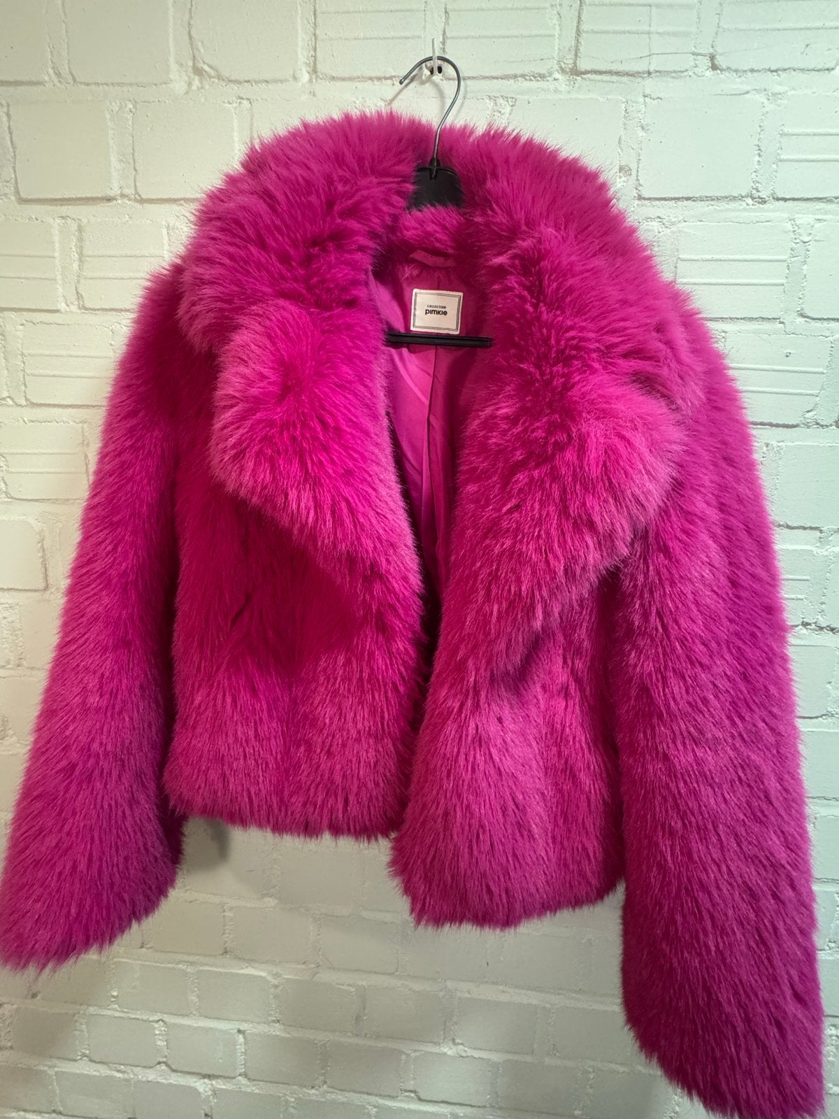 Roze Pimkie bontjas - Maat M, Ophalen of Verzenden, Zo goed als nieuw, Maat 38/40 (M), Roze