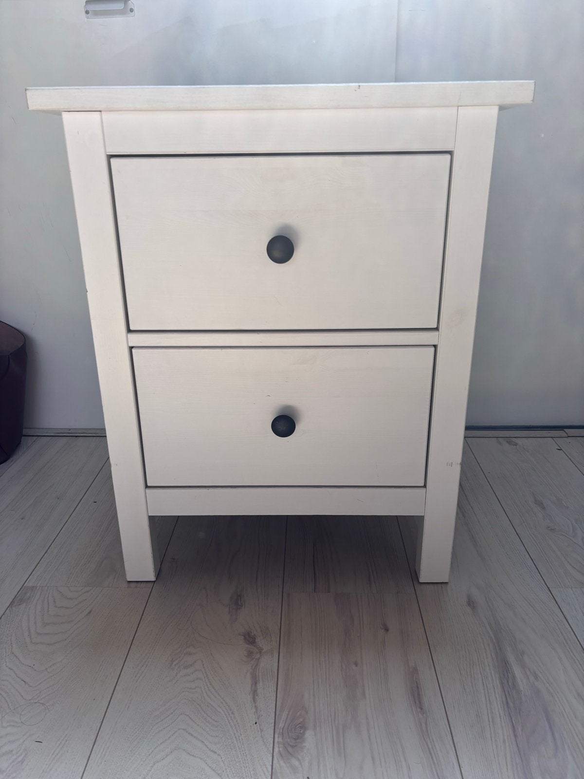 IKEA Hemnes nachtkastje met 2 lades, Ophalen, Gebruikt, 45 tot 65 cm, 70 cm of meer