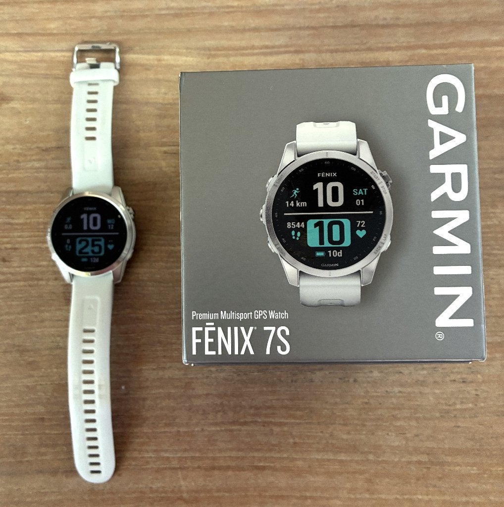 Garmin Fenix 7S in zeer goede staat, Wit, Garmin, Ophalen of Verzenden, Zo goed als nieuw