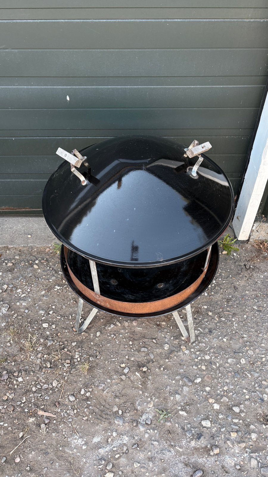 Weber vuurkorf, Ophalen, Gebruikt