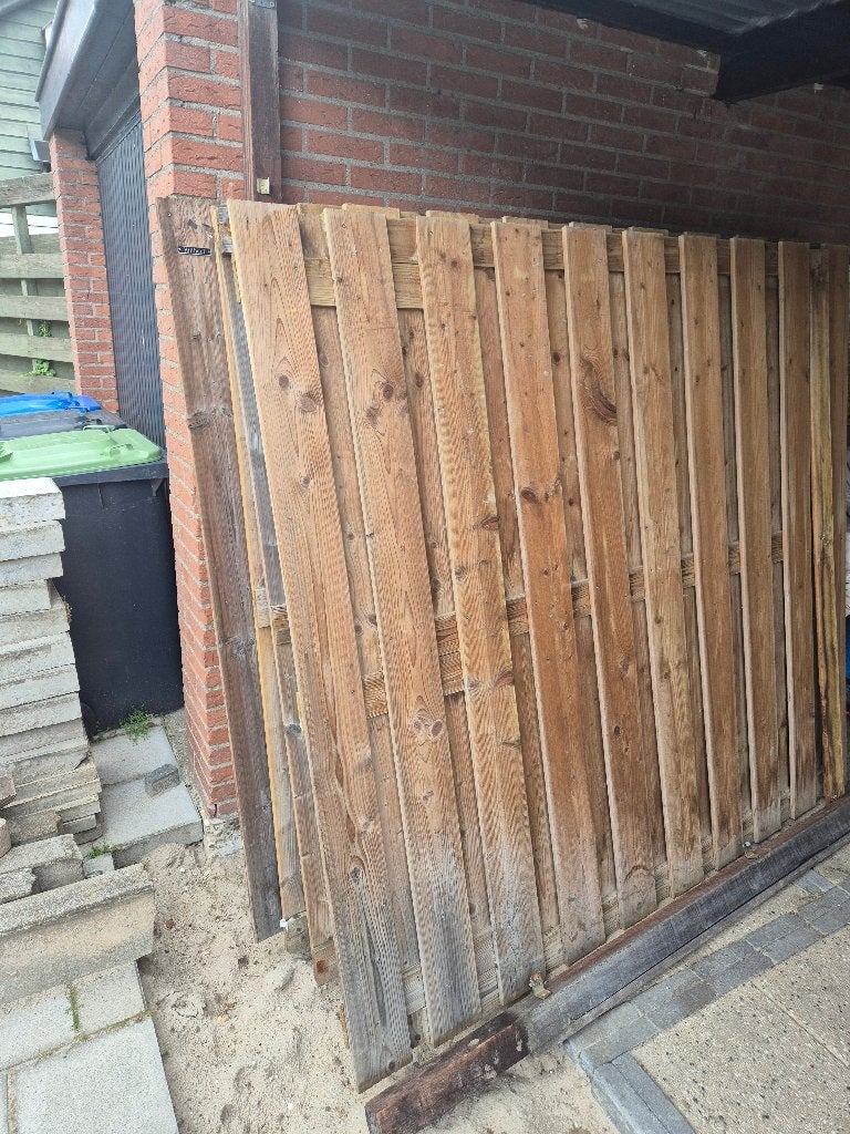 Schutting panelen Hillhout, Tuin en Terras, Schuttingen, Ophalen, Minder dan 3 meter, Hout, 1 tot 2 meter