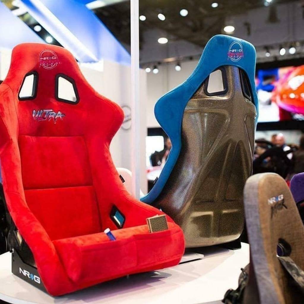 NRG Ultra Kuipstoel - alcantara (Rood Blauw Zwart), Ophalen of Verzenden
