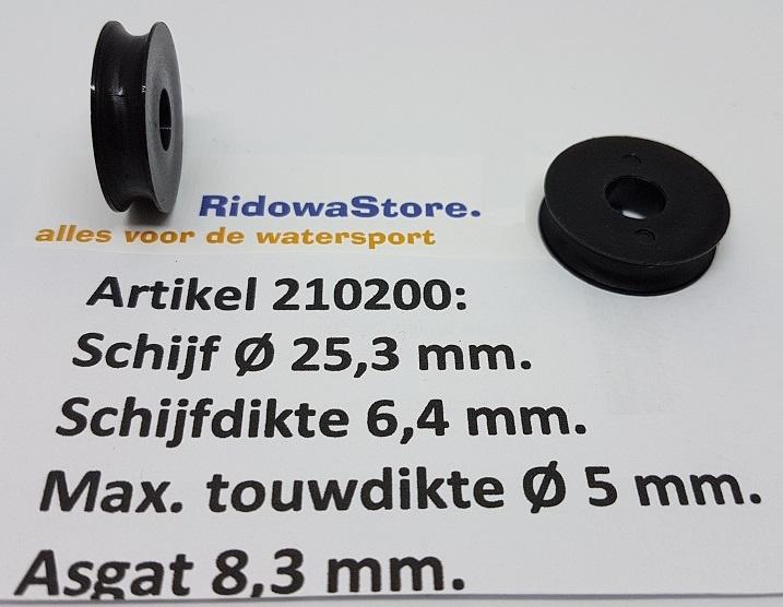 Nylon touwschijven van Ø22,1 mm tm Ø54 mm Prijs v.a. € 1,20, Ophalen of Verzenden, Nieuw, Lijn of Blok