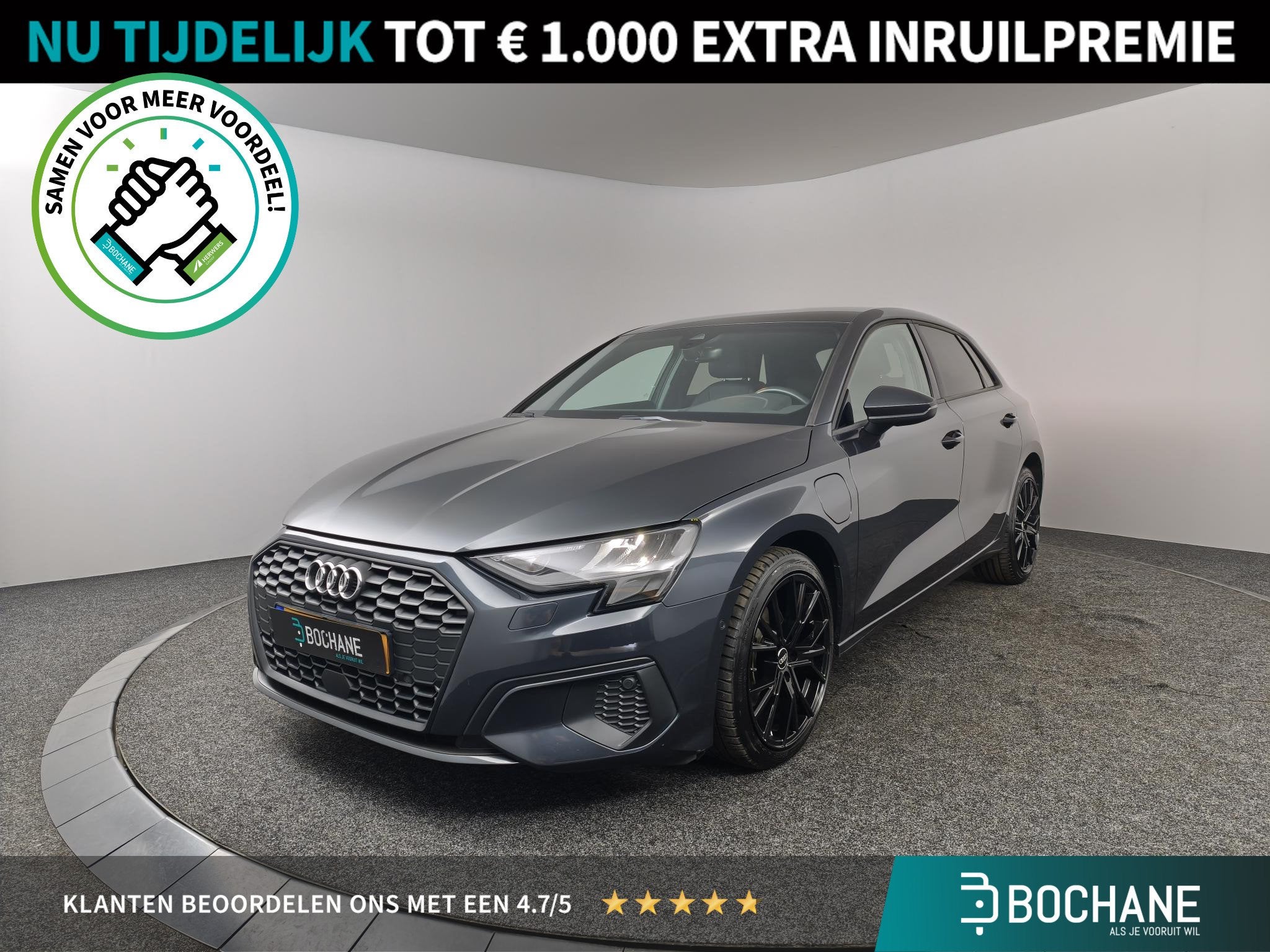 Audi A3 Sportback 40 TFSI e Edition | Leder | Stoelverwarmin, Auto's, Gebruikt, 4 cilinders, 1535 kg, 13 kWh