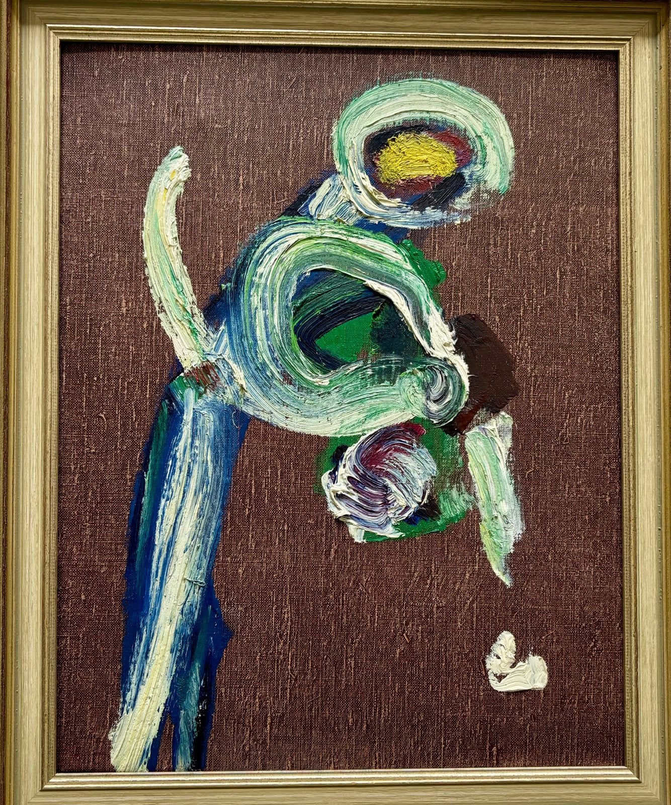 Willem Hussem - Abstract werk, ingelijst, perfecte staat, Abstract, Ophalen of Verzenden, Ingelijst, Olieverf
