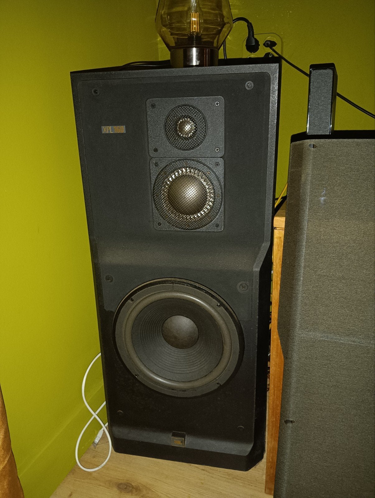 2x JBL XPL160 Unieke Vintage Boxen - Foamranden Vervangen, Audio, Tv en Foto, Luidsprekers, Ophalen, Gebruikt, Front, Rear of Stereo speakers