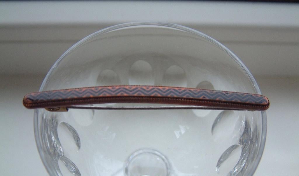 Gave bijzondere antieke art deco broche niello, Ophalen of Verzenden, Overige materialen, Broche