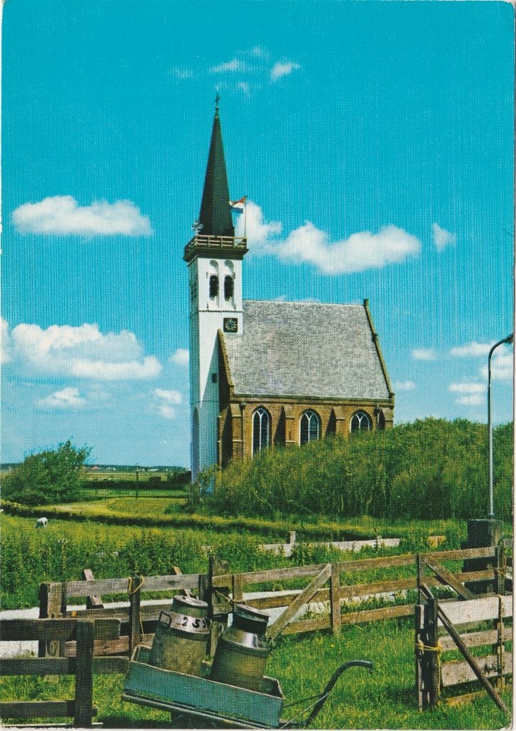 DEN HOORN Historisch Kerkje, Verzenden, 1960 tot 1980, Gelopen, Waddeneilanden